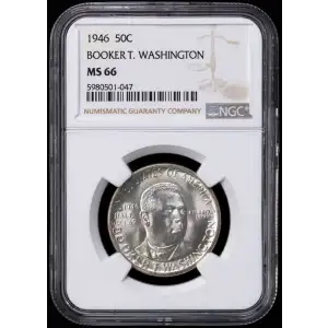 Classic Commemorative Silver--- Booker T. Washington Memorial 1946-1951-Silver- 0.5 Dollar