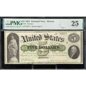 Legal Size Notes The Demand Notes Of 1861 Paper Money | ABC Coin & Bullion